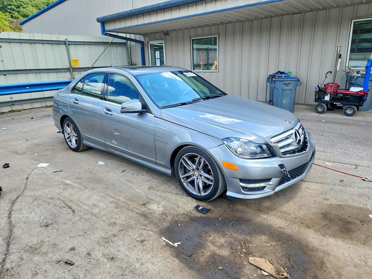 2013 Mercedes-benz C 300 4matic Gray vin: WDDGF8AB2DR277249