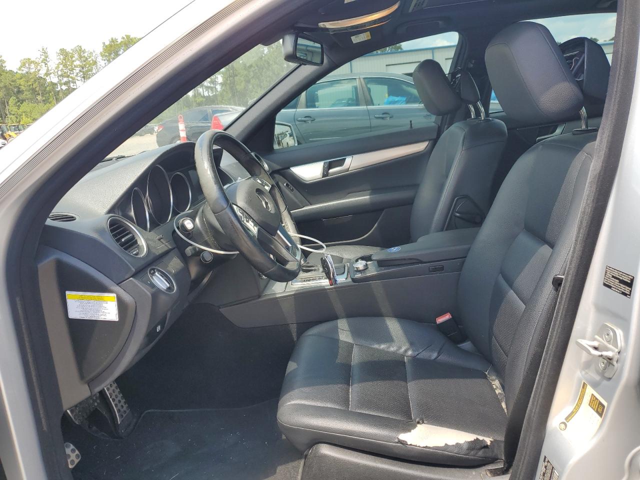 2013 Mercedes-benz C 300 4matic Silver vin: WDDGF8AB2DR287585