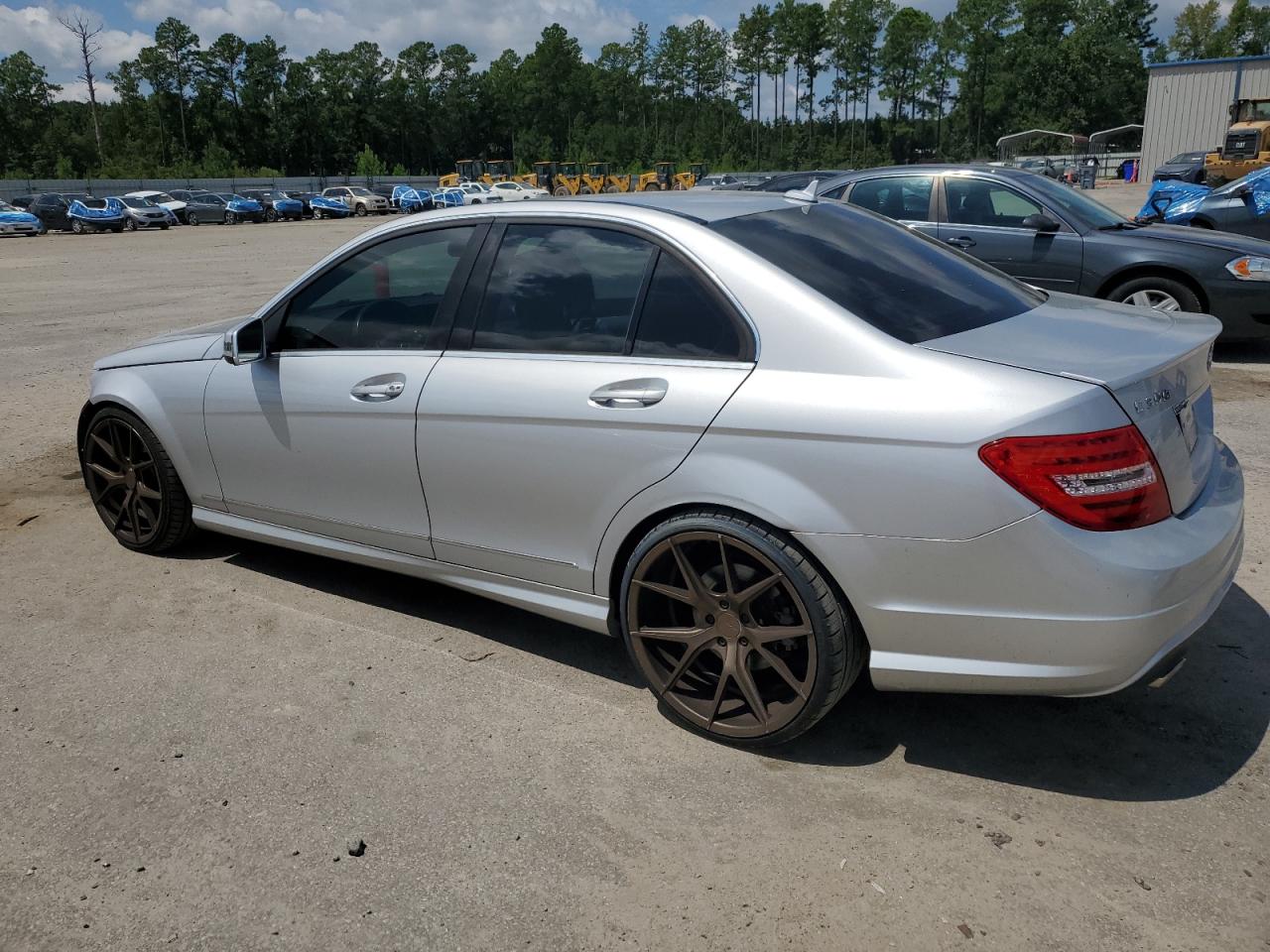 2013 Mercedes-benz C 300 4matic Silver vin: WDDGF8AB2DR287585