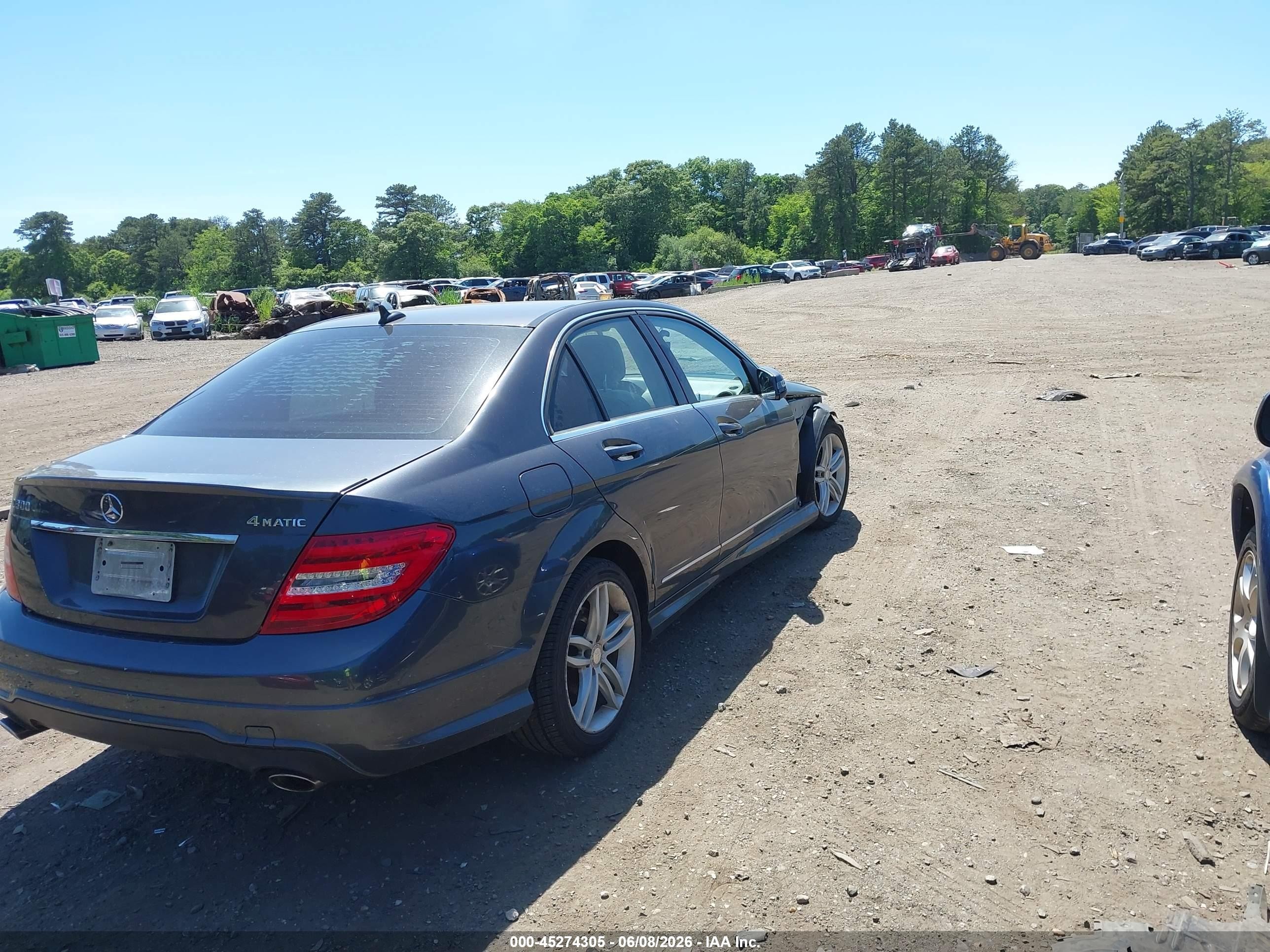 2013 Mercedes-benz C 300 Sport 4matic Серый vin: WDDGF8AB2DR287893