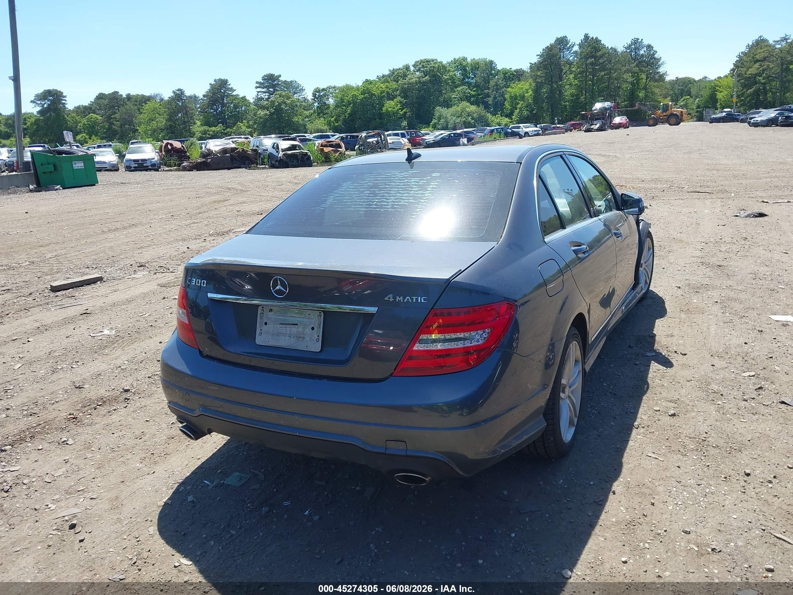 2013 Mercedes-benz C 300 Sport 4matic Серый vin: WDDGF8AB2DR287893