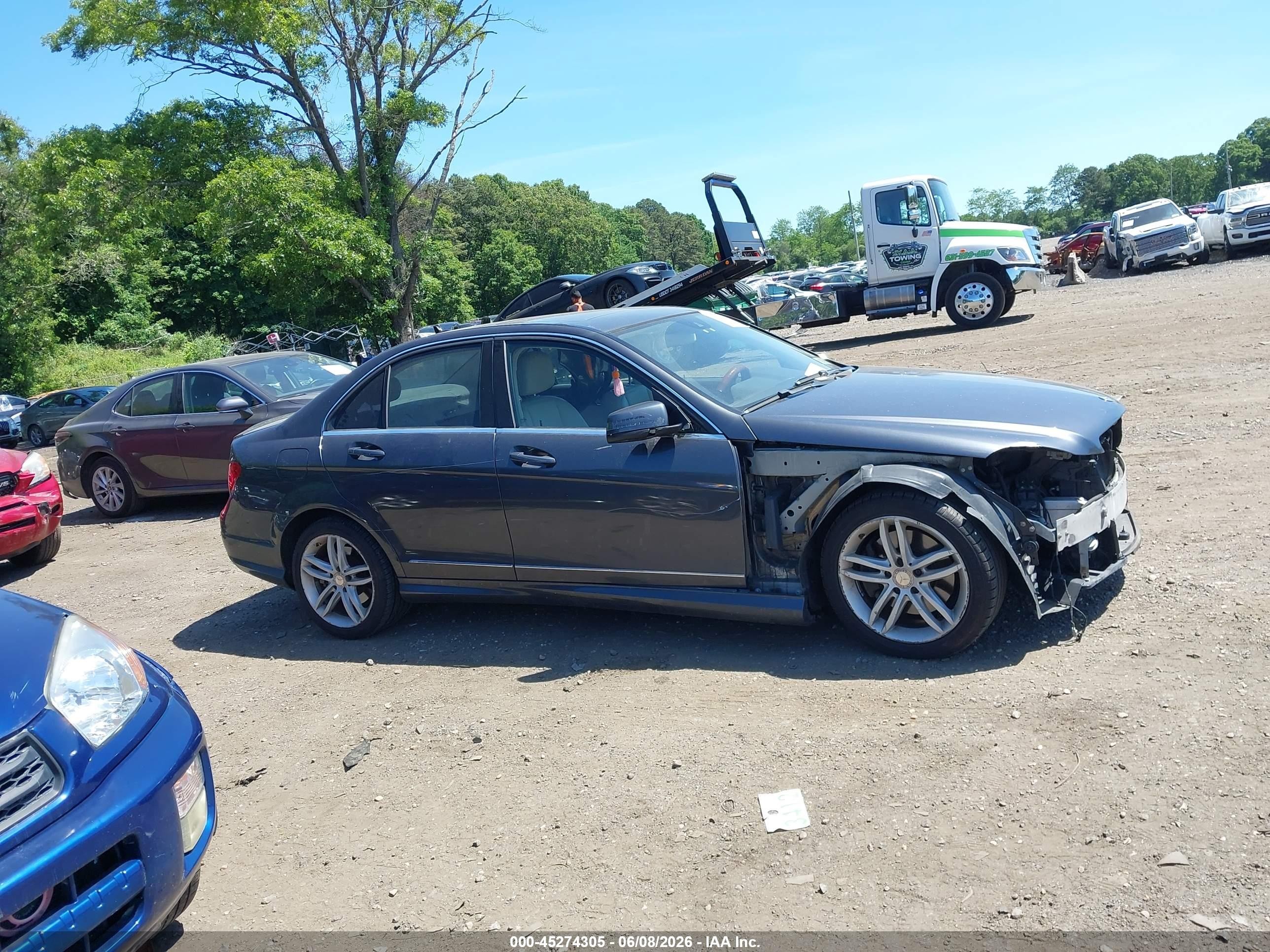 2013 Mercedes-benz C 300 Sport 4matic Серый vin: WDDGF8AB2DR287893