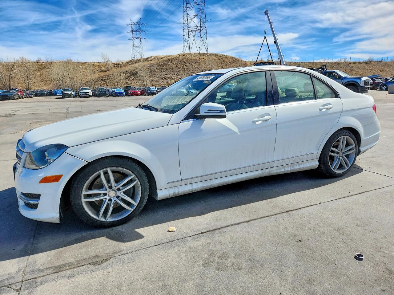 2013 Mercedes-benz C 300 4matic White vin: WDDGF8AB2DR289448