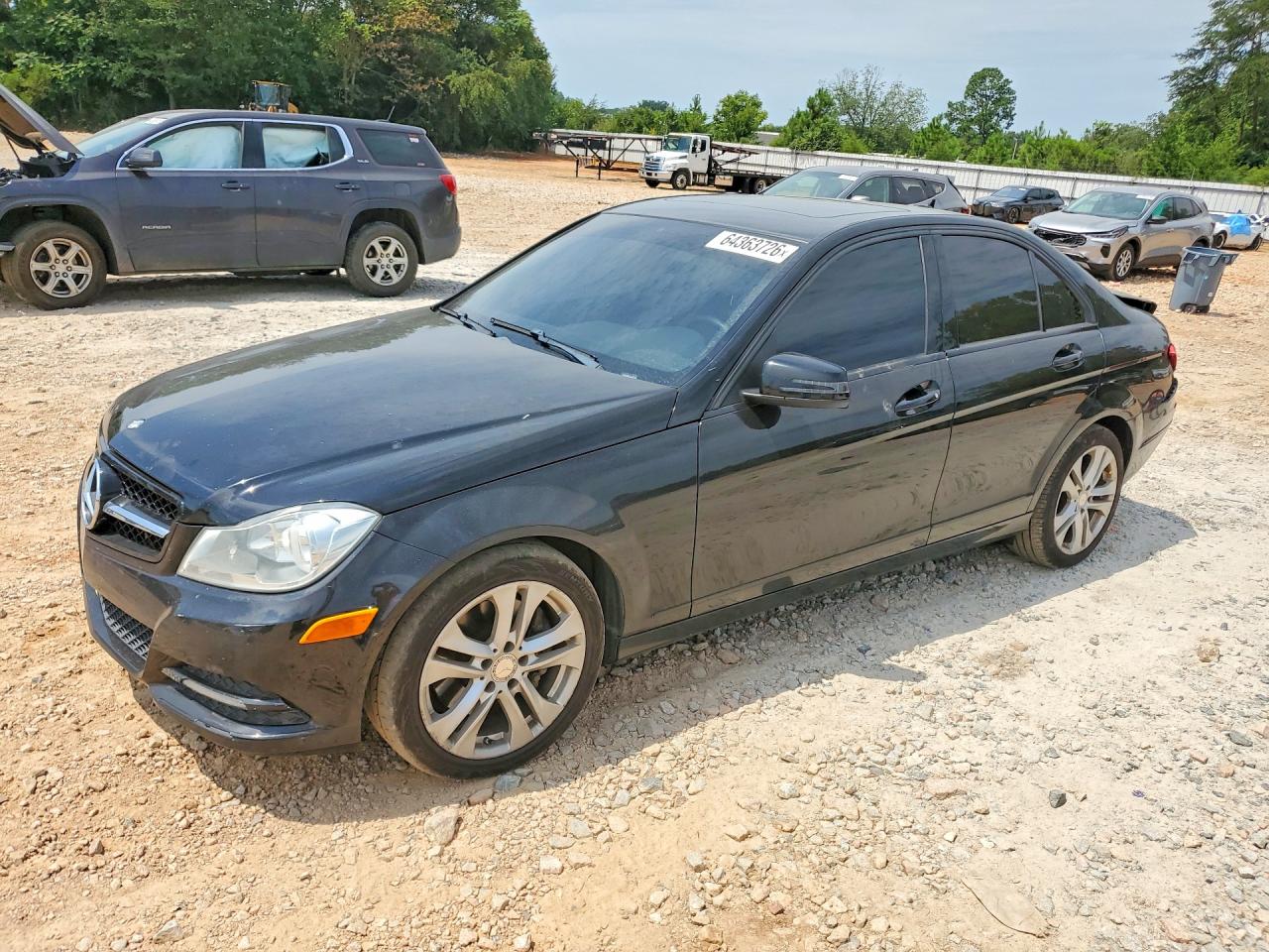 2013 Mercedes-benz C 300 4matic Black vin: WDDGF8AB2DR292141
