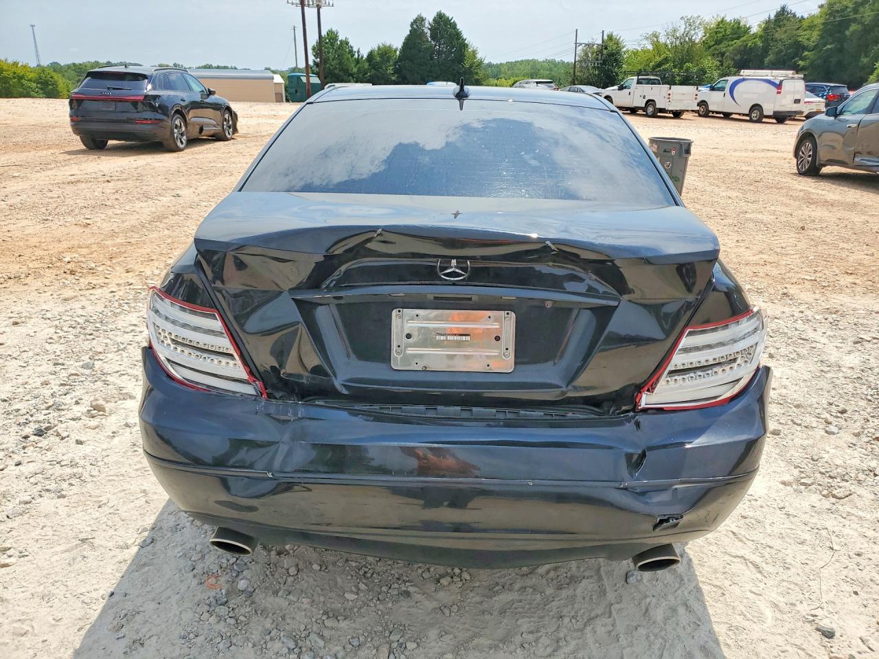 2013 Mercedes-benz C 300 4matic Black vin: WDDGF8AB2DR292141