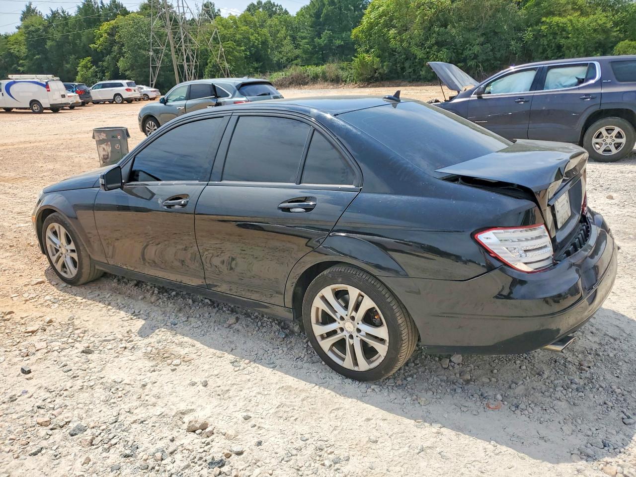 2013 Mercedes-benz C 300 4matic Black vin: WDDGF8AB2DR292141