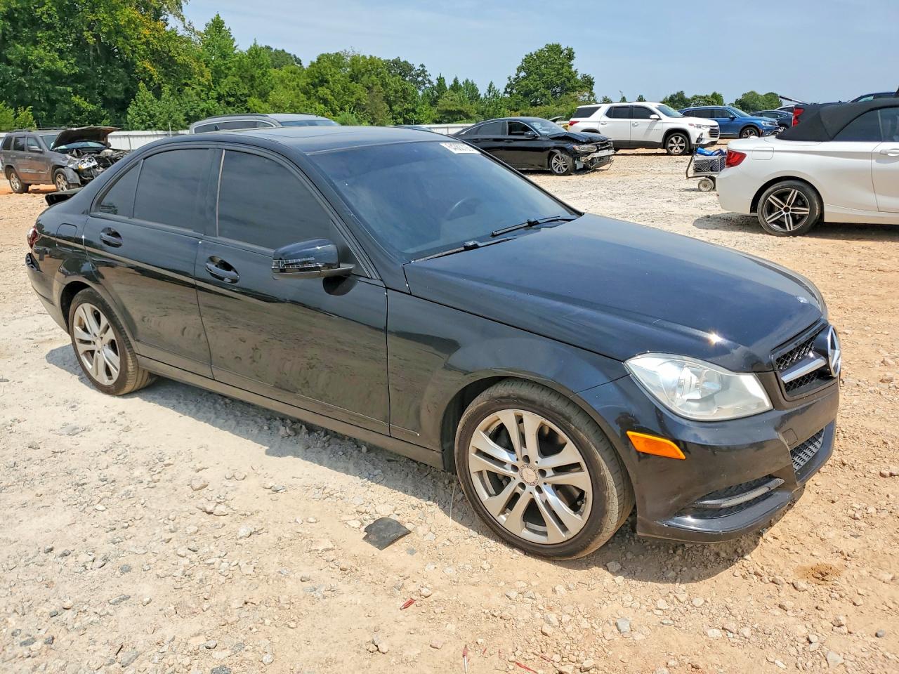 2013 Mercedes-benz C 300 4matic Black vin: WDDGF8AB2DR292141