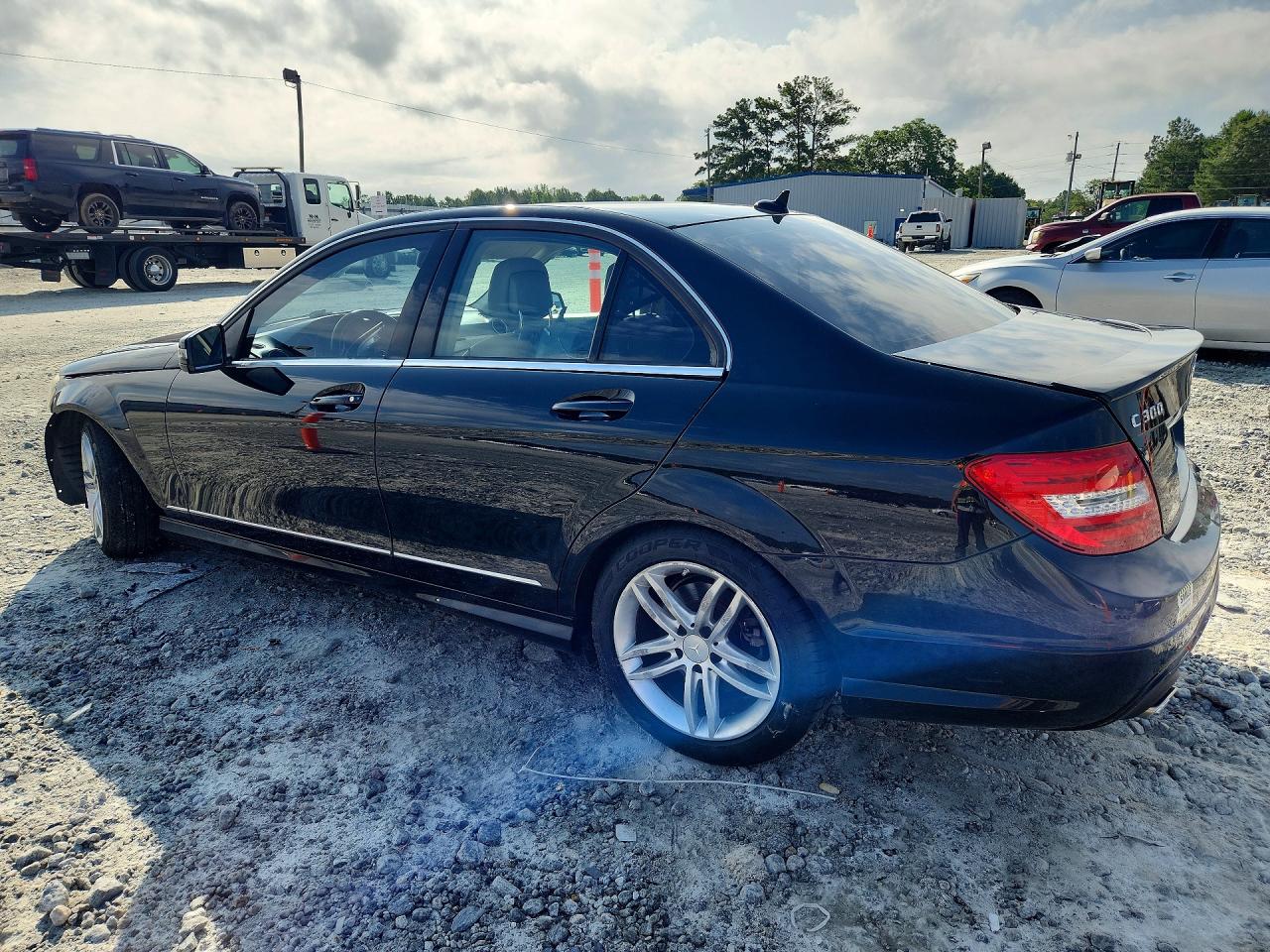 2013 Mercedes-benz C 300 4matic Black vin: WDDGF8AB2DR298716