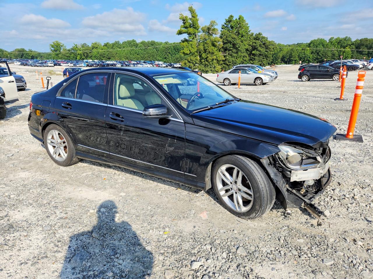 2013 Mercedes-benz C 300 4matic Black vin: WDDGF8AB2DR298716