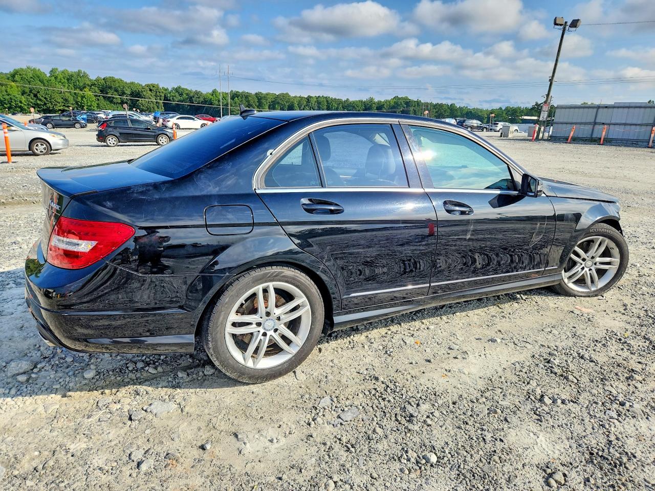 2013 Mercedes-benz C 300 4matic Black vin: WDDGF8AB2DR298716