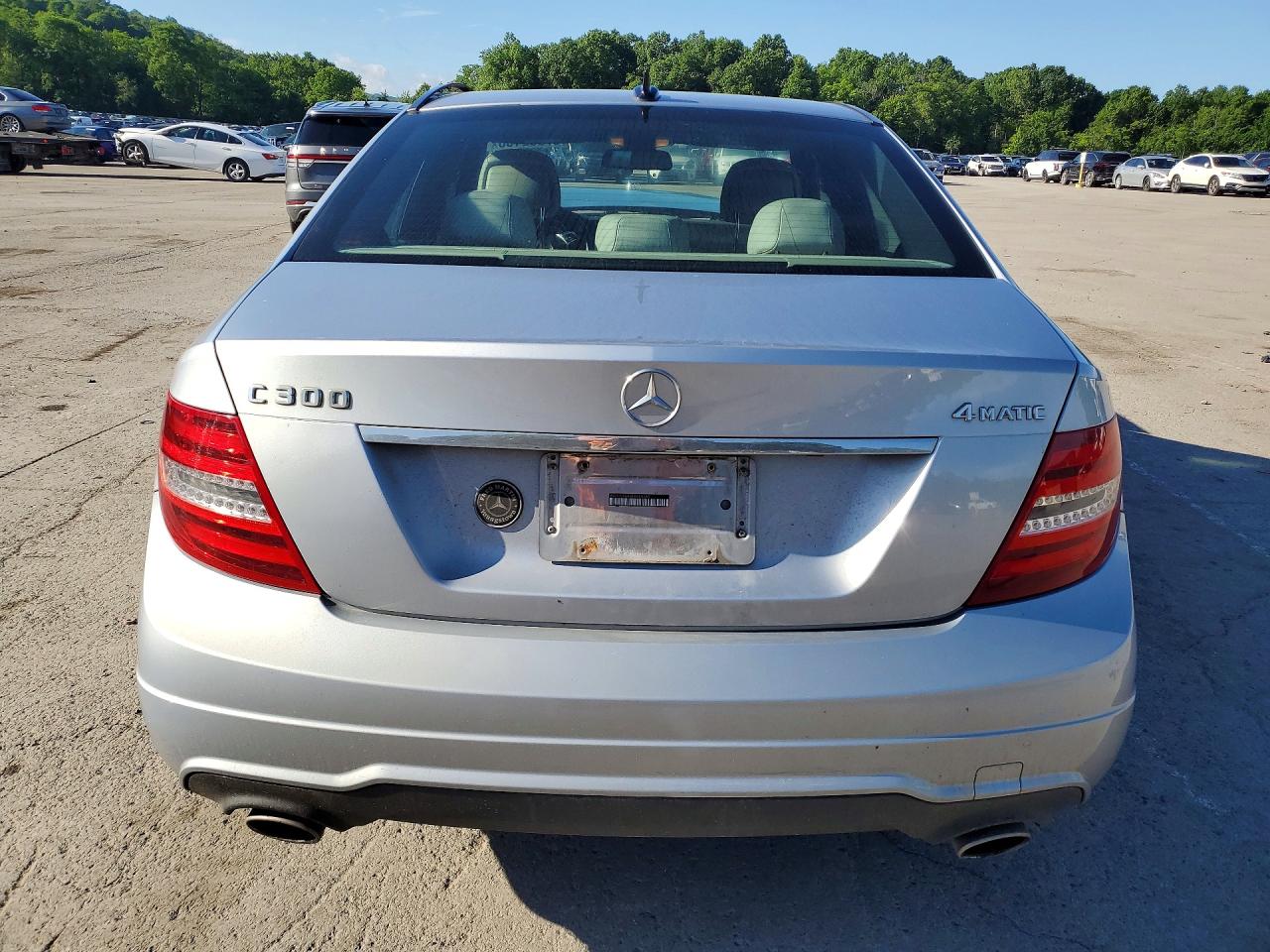 2014 Mercedes-benz C 300 4matic Blue vin: WDDGF8AB2EA889368