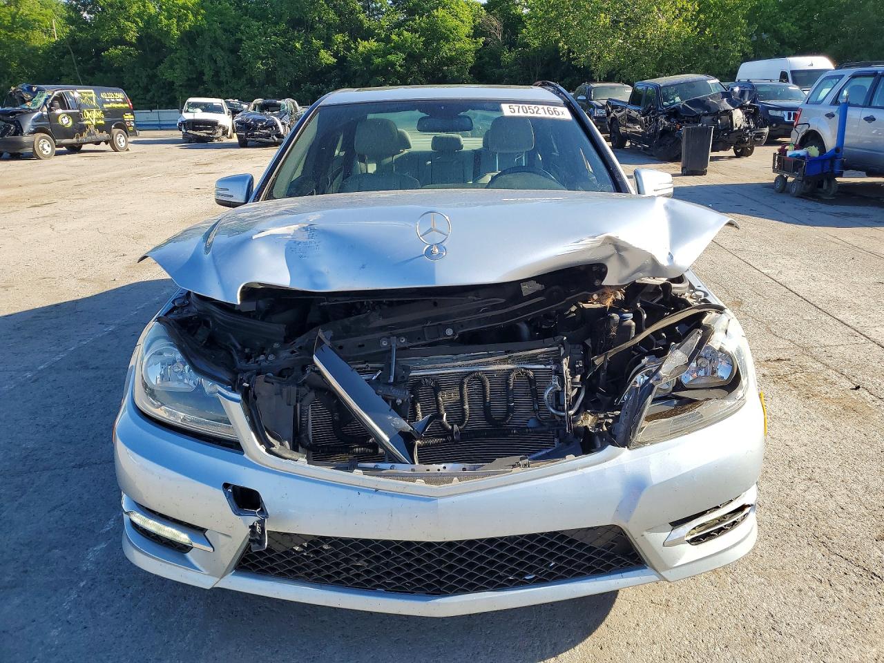 2014 Mercedes-benz C 300 4matic Blue vin: WDDGF8AB2EA889368