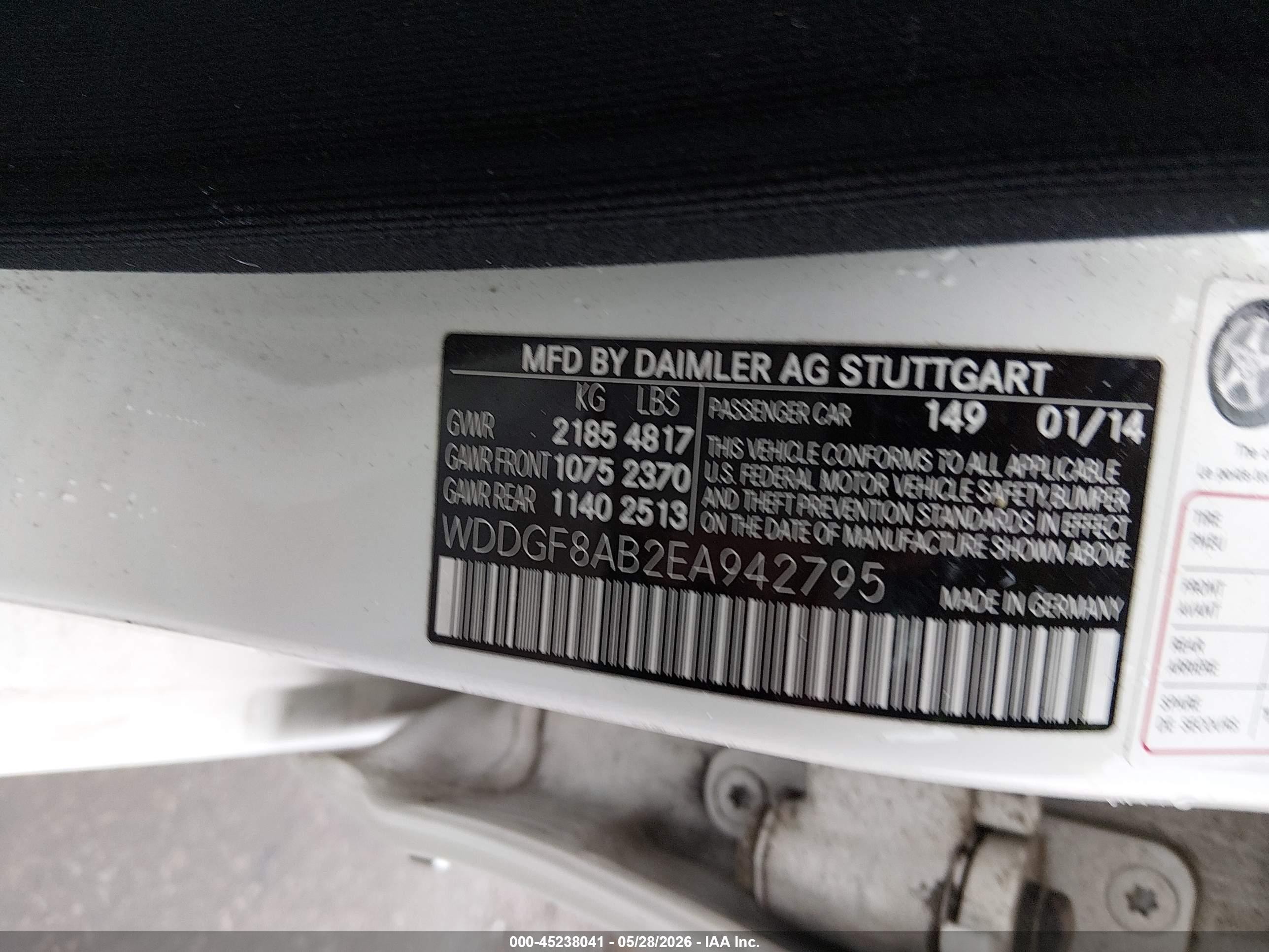 2014 Mercedes-benz C 300 Sport 4matic Белый vin: WDDGF8AB2EA942795