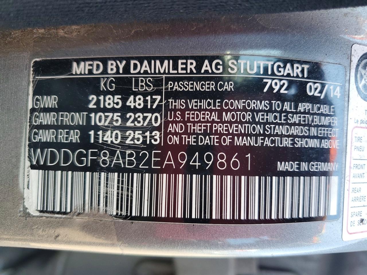 2014 Mercedes-benz C 300 4matic Silver vin: WDDGF8AB2EA949861