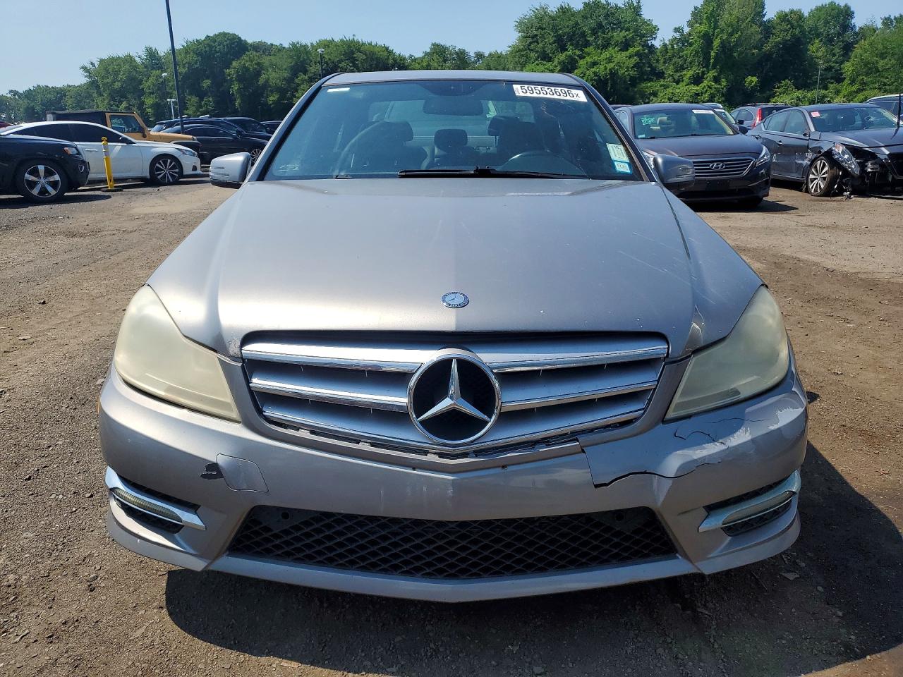 2014 Mercedes-benz C 300 4matic Silver vin: WDDGF8AB2EA949861