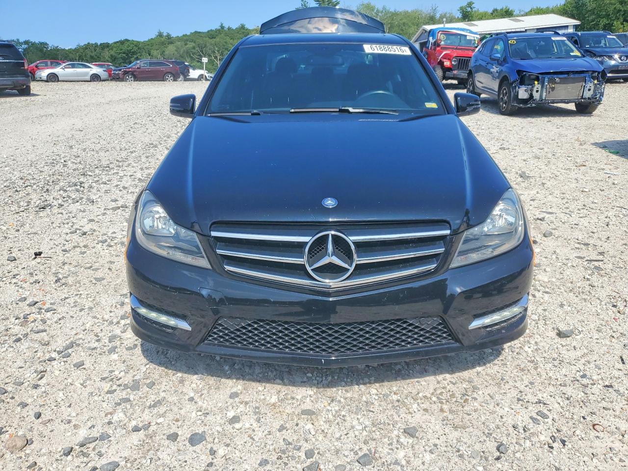 2014 Mercedes-benz C 300 4matic Black vin: WDDGF8AB2EG160185