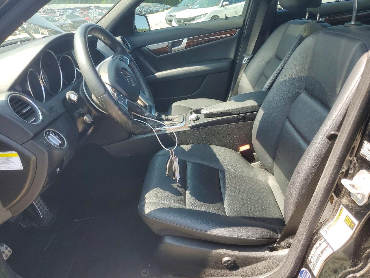 2014 Mercedes-benz C 300 4matic Black vin: WDDGF8AB2EG160185