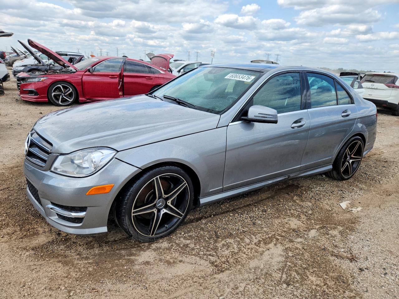 2014 Mercedes-benz C 300 4matic Silver vin: WDDGF8AB2EG209899