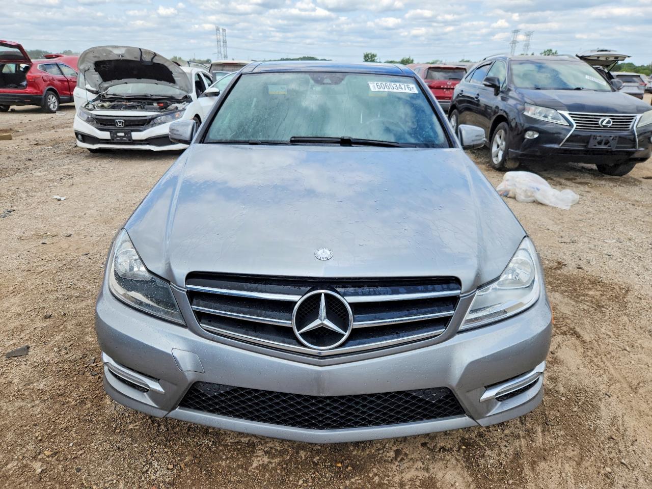 2014 Mercedes-benz C 300 4matic Silver vin: WDDGF8AB2EG209899