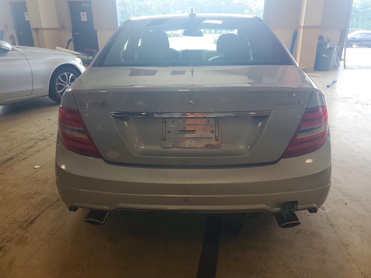 2014 Mercedes-benz C 300 4matic Silver vin: WDDGF8AB2ER307335