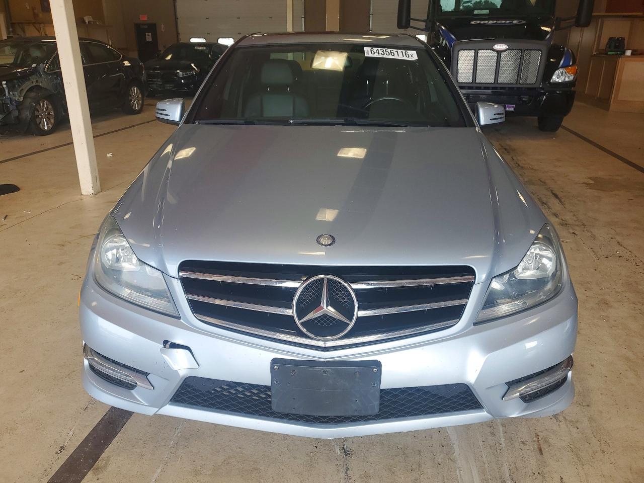 2014 Mercedes-benz C 300 4matic Silver vin: WDDGF8AB2ER307335