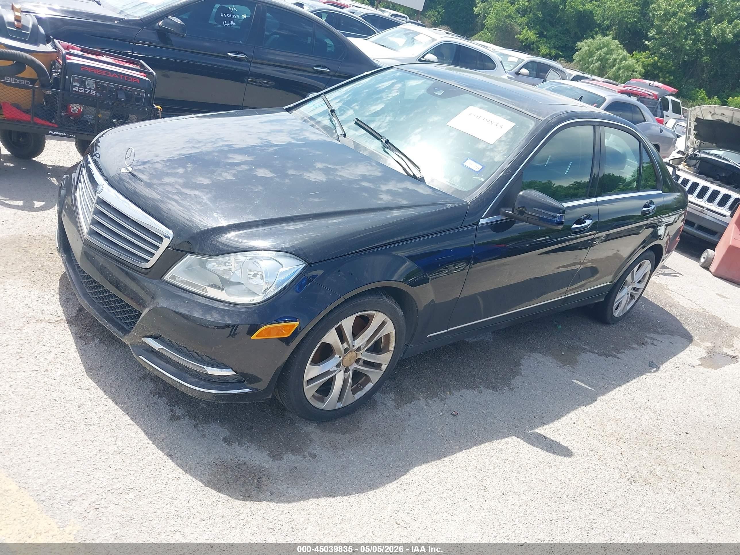 2013 Mercedes-benz C 300 Luxury 4matic/sport 4matic Black vin: WDDGF8AB3DA815021