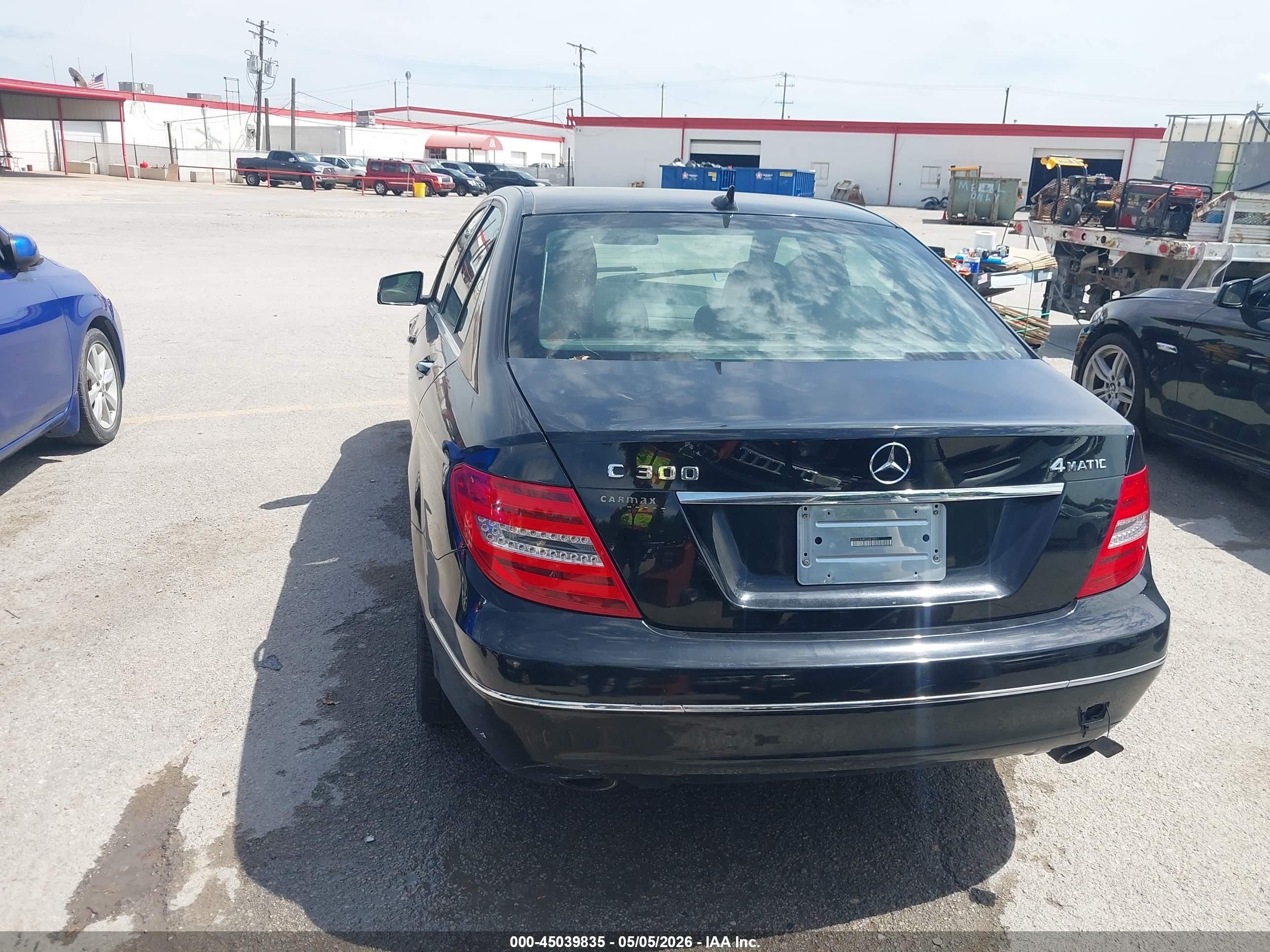 2013 Mercedes-benz C 300 Luxury 4matic/sport 4matic Black vin: WDDGF8AB3DA815021