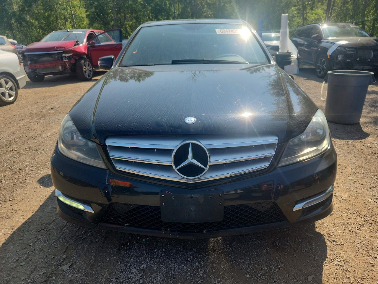 2013 Mercedes-benz C 300 4matic Black vin: WDDGF8AB3DA869547