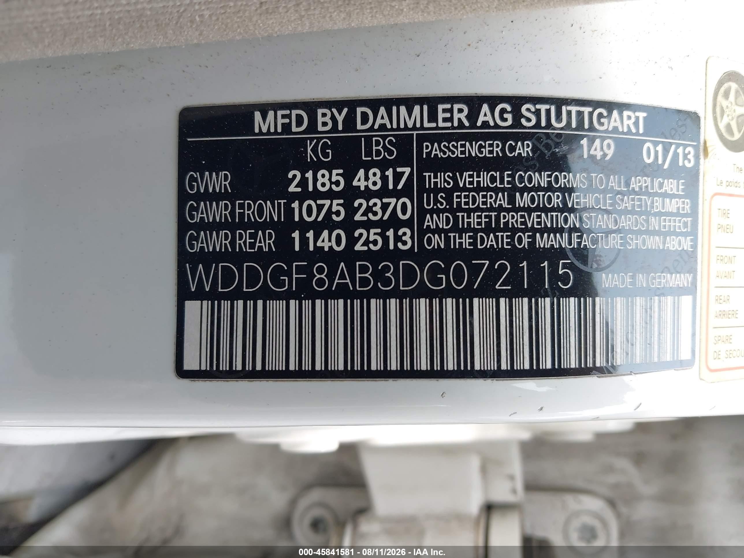 2013 Mercedes-benz C 300 Luxury 4matic White vin: WDDGF8AB3DG072115