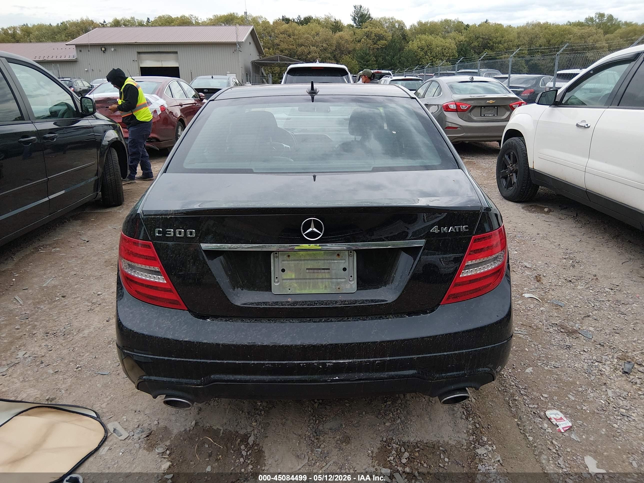 2013 Mercedes-benz C 300 Sport 4matic Черный vin: WDDGF8AB3DR241344