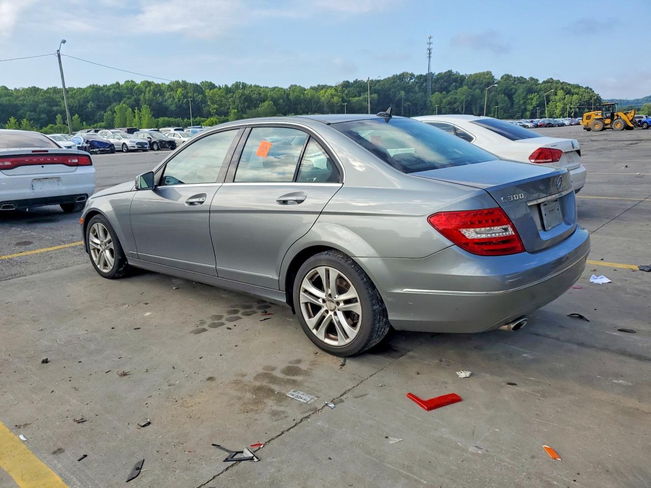 2013 Mercedes-benz C 300 4matic Silver vin: WDDGF8AB3DR244096