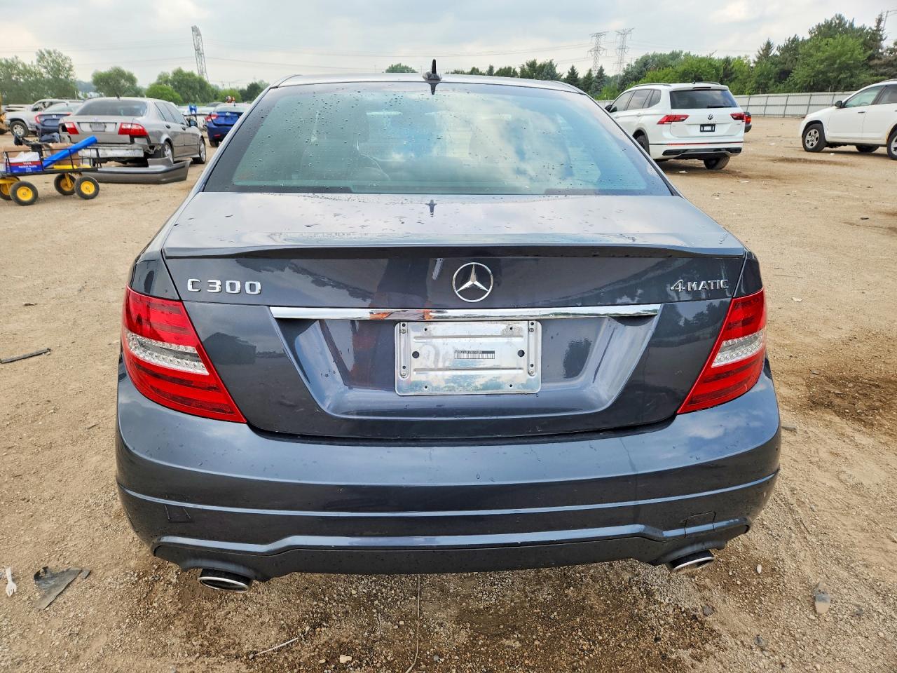2013 Mercedes-benz C 300 4matic Gray vin: WDDGF8AB3DR259293