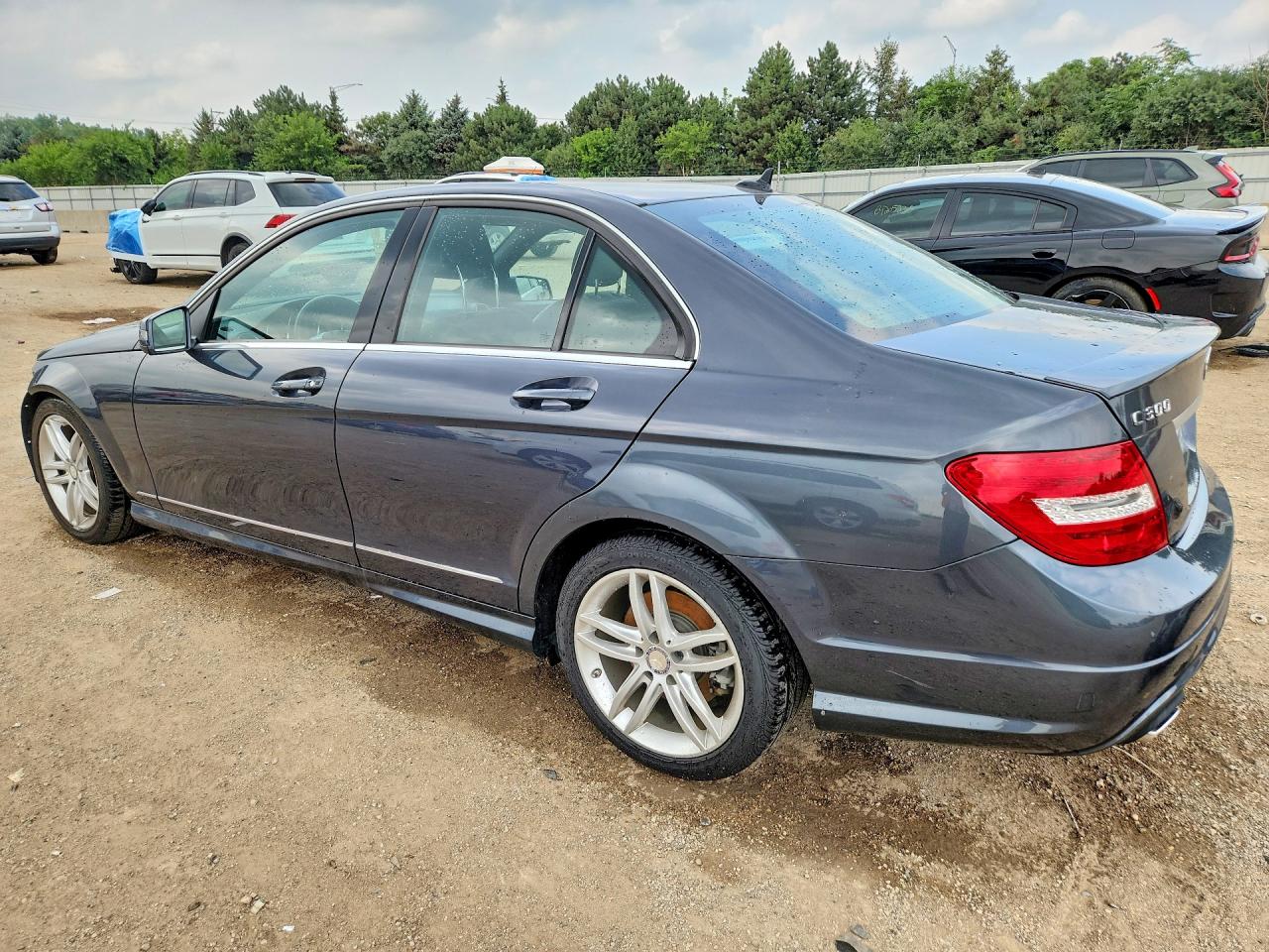 2013 Mercedes-benz C 300 4matic Gray vin: WDDGF8AB3DR259293