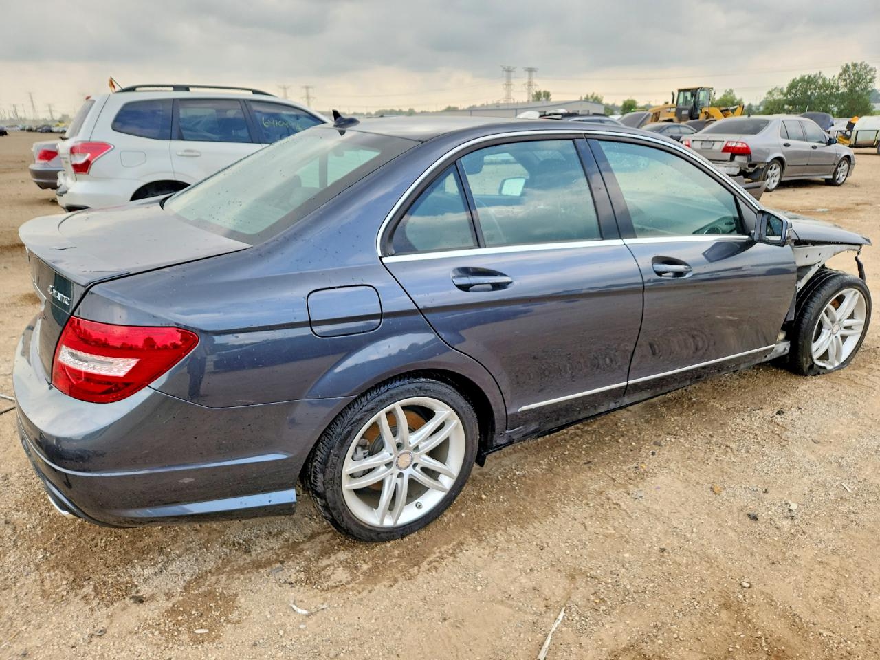 2013 Mercedes-benz C 300 4matic Gray vin: WDDGF8AB3DR259293