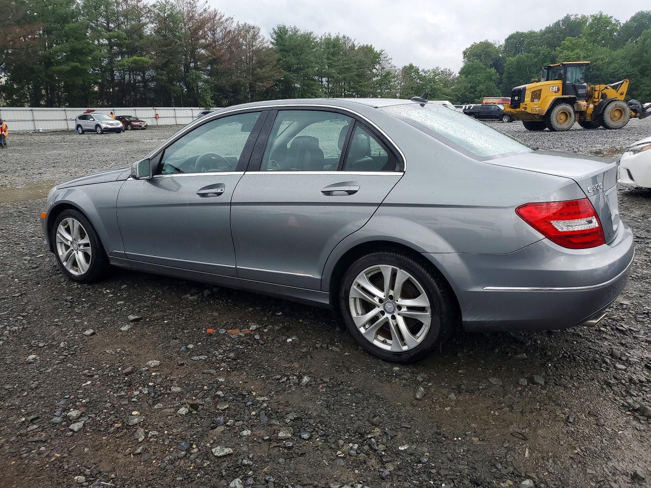 2013 Mercedes-benz C 300 4matic Silver vin: WDDGF8AB3DR265370