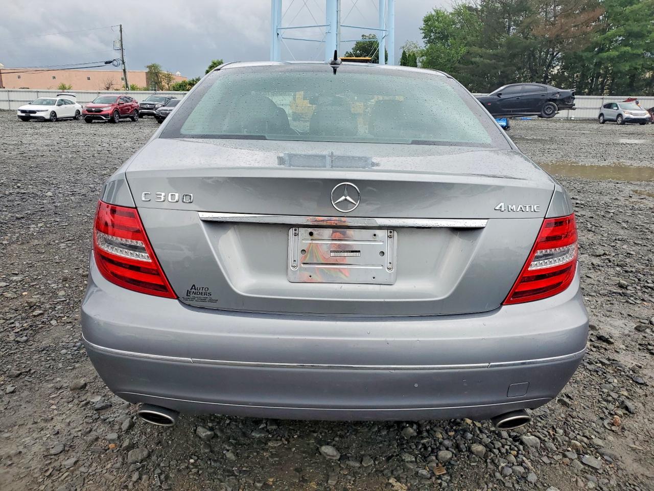 2013 Mercedes-benz C 300 4matic Silver vin: WDDGF8AB3DR265370