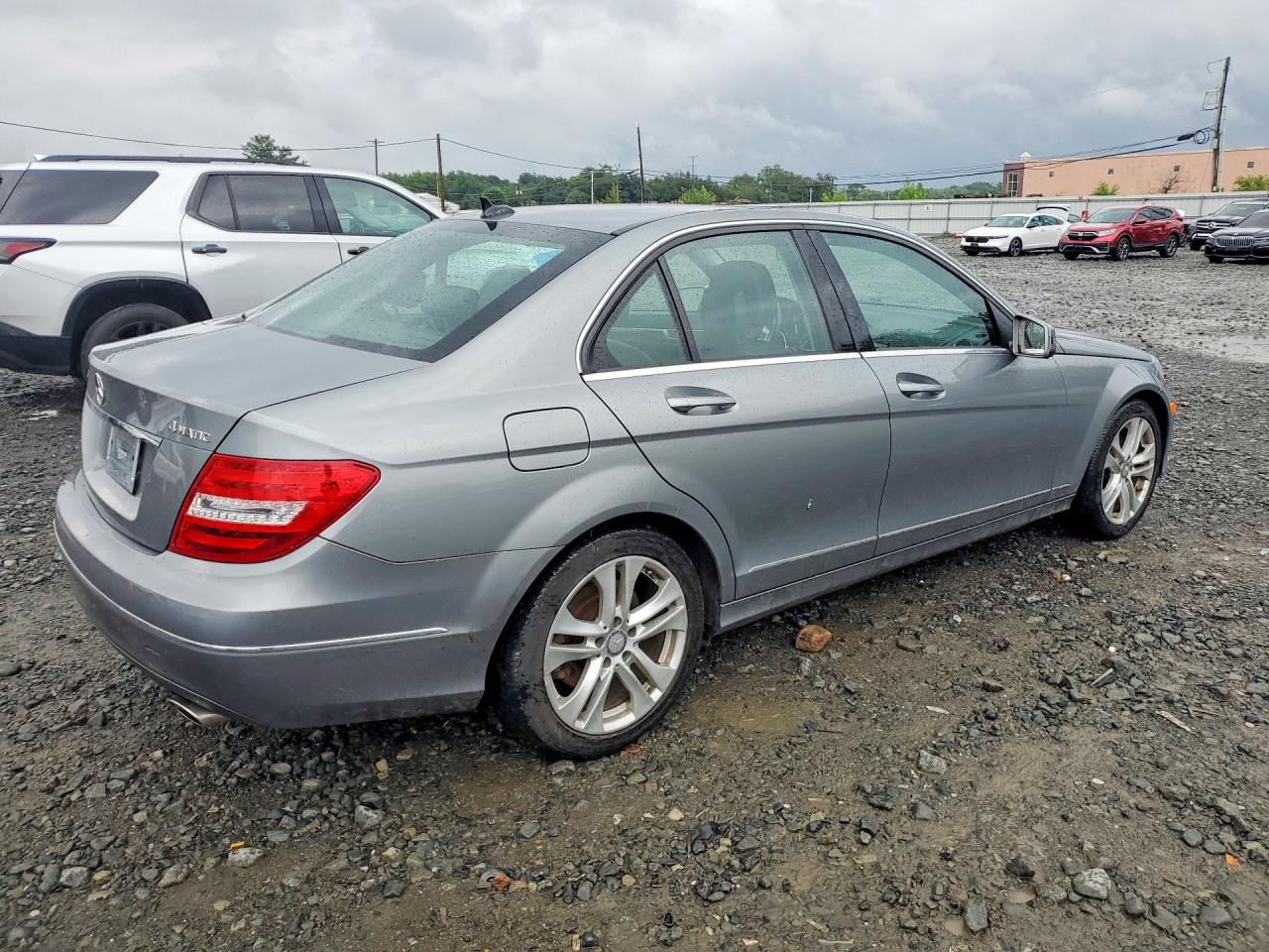 2013 Mercedes-benz C 300 4matic Silver vin: WDDGF8AB3DR265370