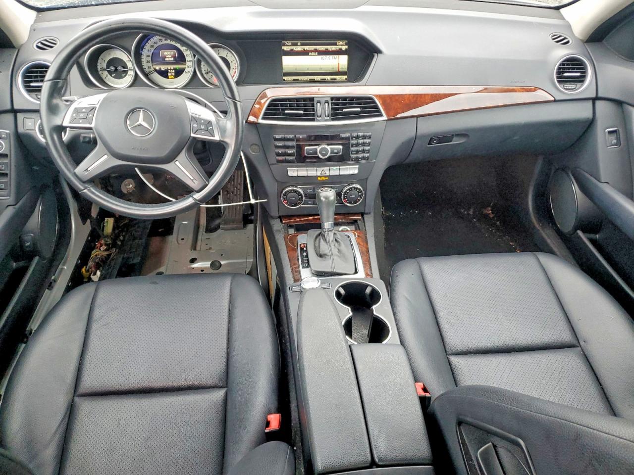 2013 Mercedes-benz C 300 4matic Silver vin: WDDGF8AB3DR265370
