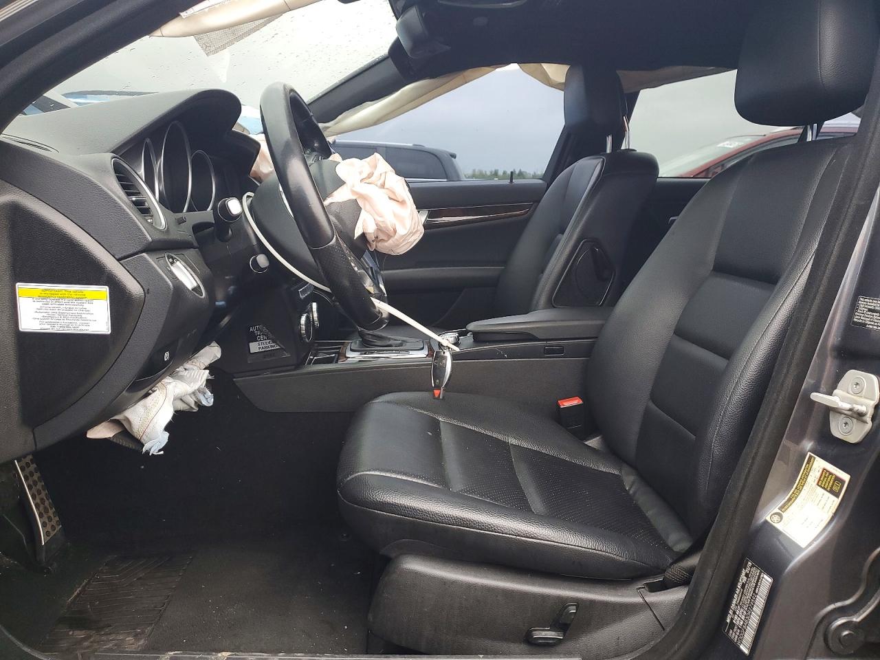 2013 Mercedes-benz C 300 4matic Charcoal vin: WDDGF8AB3DR279592