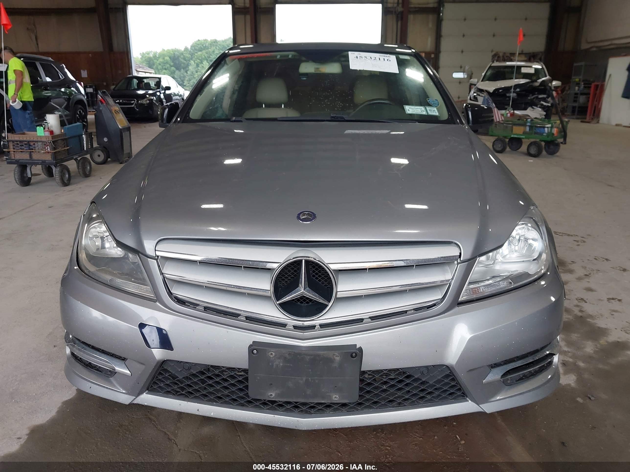 2013 Mercedes-benz C 300 Sport 4matic Gray vin: WDDGF8AB3DR294710