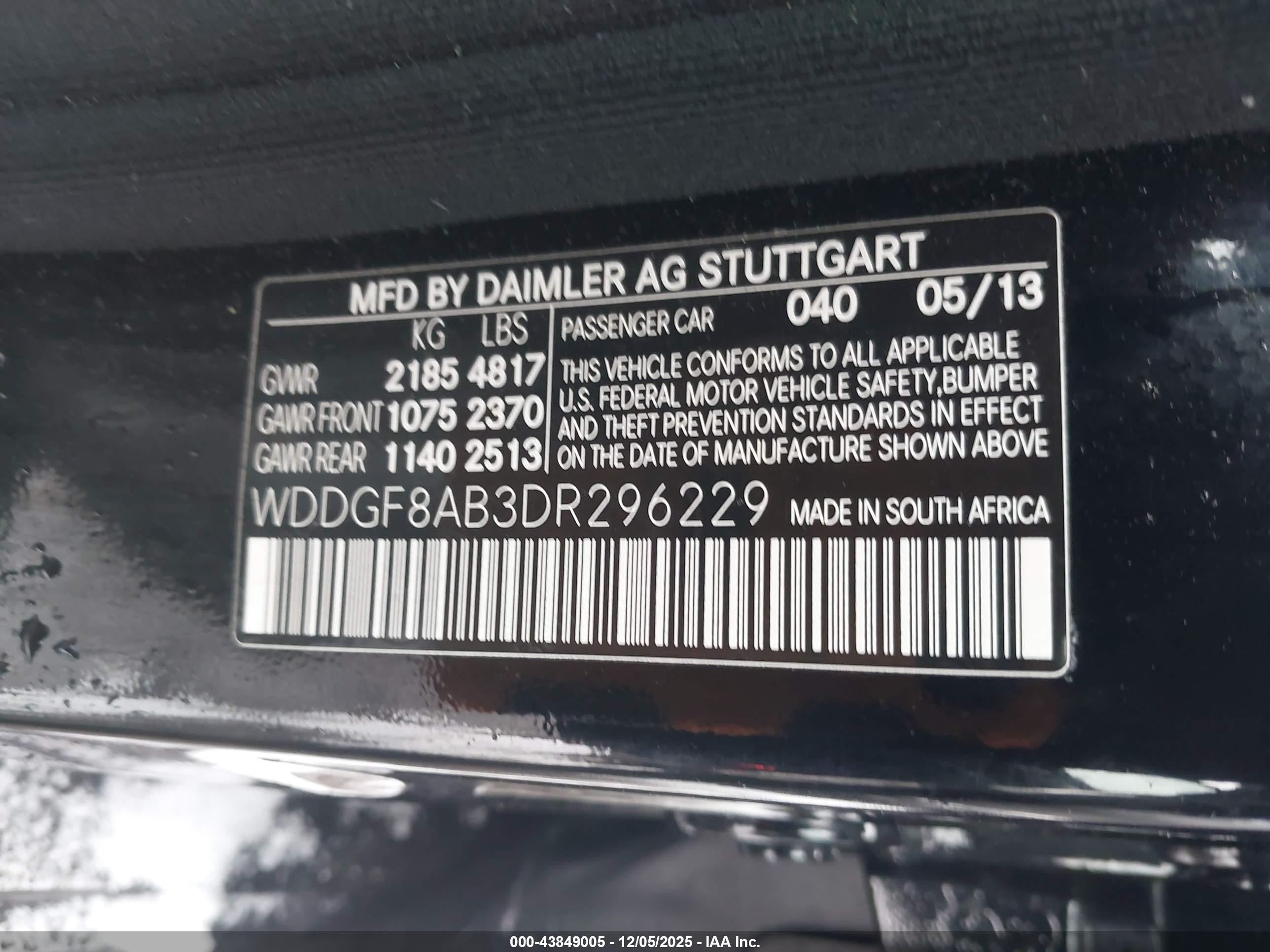 2013 Mercedes-benz C 300 Sport 4matic Black vin: WDDGF8AB3DR296229