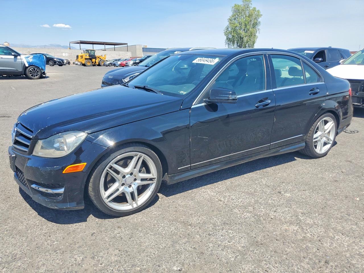 2014 Mercedes-benz C 300 4matic Black vin: WDDGF8AB3EA920692