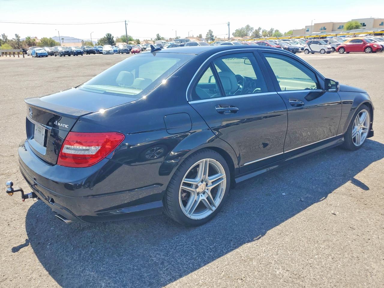 2014 Mercedes-benz C 300 4matic Black vin: WDDGF8AB3EA920692