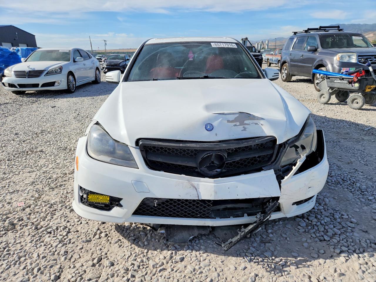 2014 Mercedes-benz C 300 4matic Белый vin: WDDGF8AB3EA942630