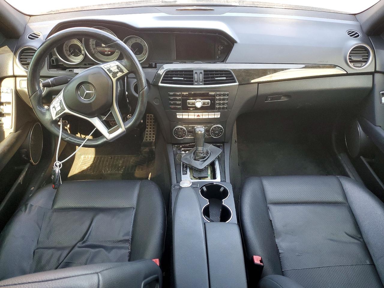 2014 Mercedes-benz C 300 4matic Black vin: WDDGF8AB3EA967902