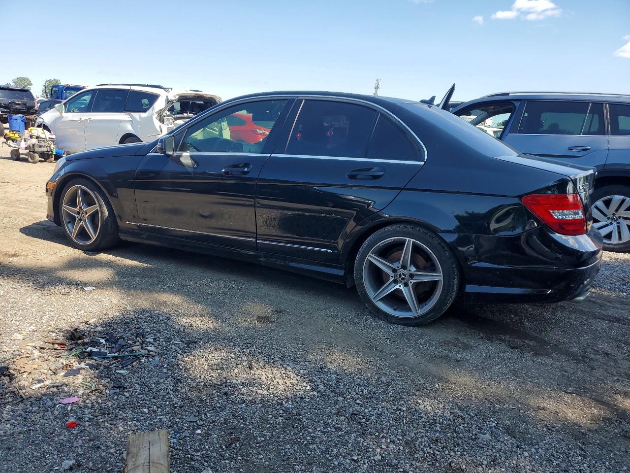 2014 Mercedes-benz C 300 4matic Black vin: WDDGF8AB3EA967902