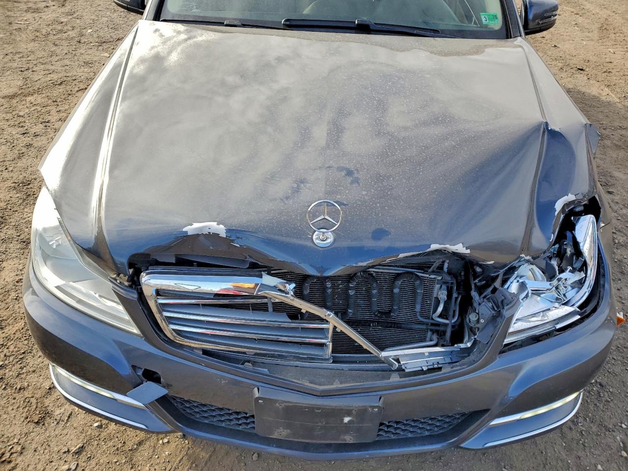 2014 Mercedes-benz C 300 4matic Gray vin: WDDGF8AB3EG165590
