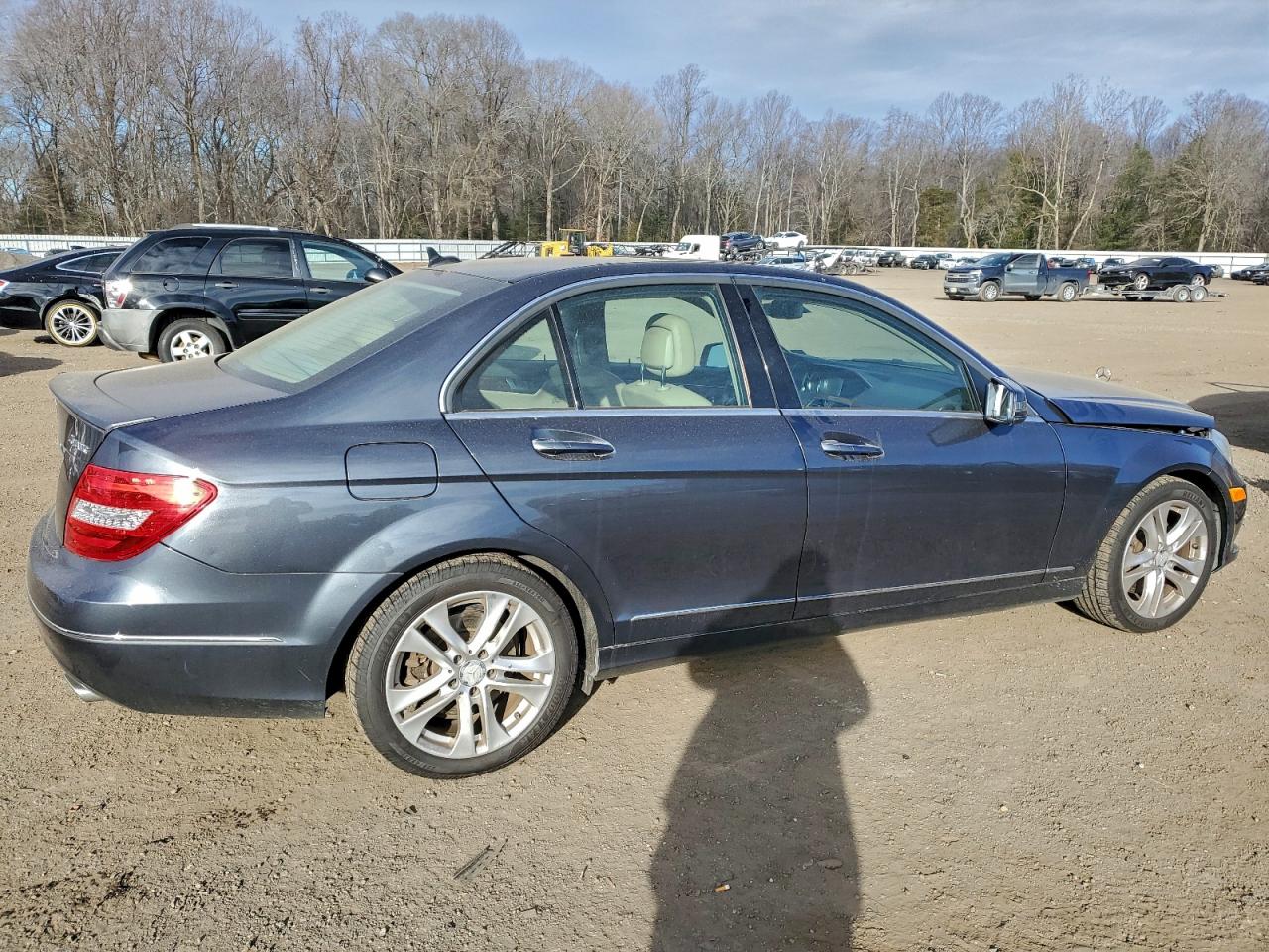 2014 Mercedes-benz C 300 4matic Gray vin: WDDGF8AB3EG165590