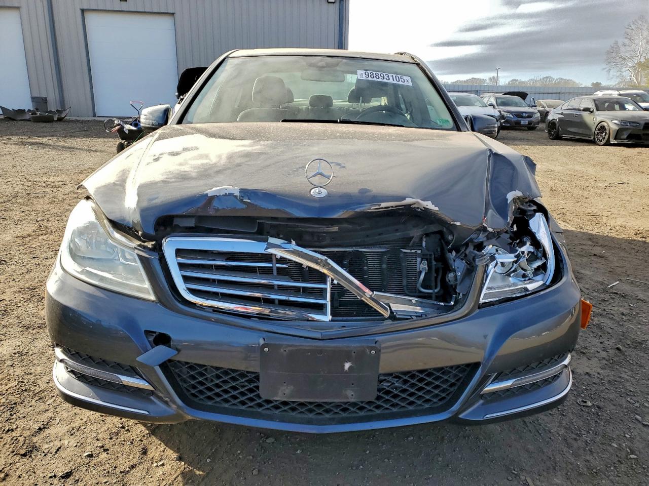 2014 Mercedes-benz C 300 4matic Gray vin: WDDGF8AB3EG165590