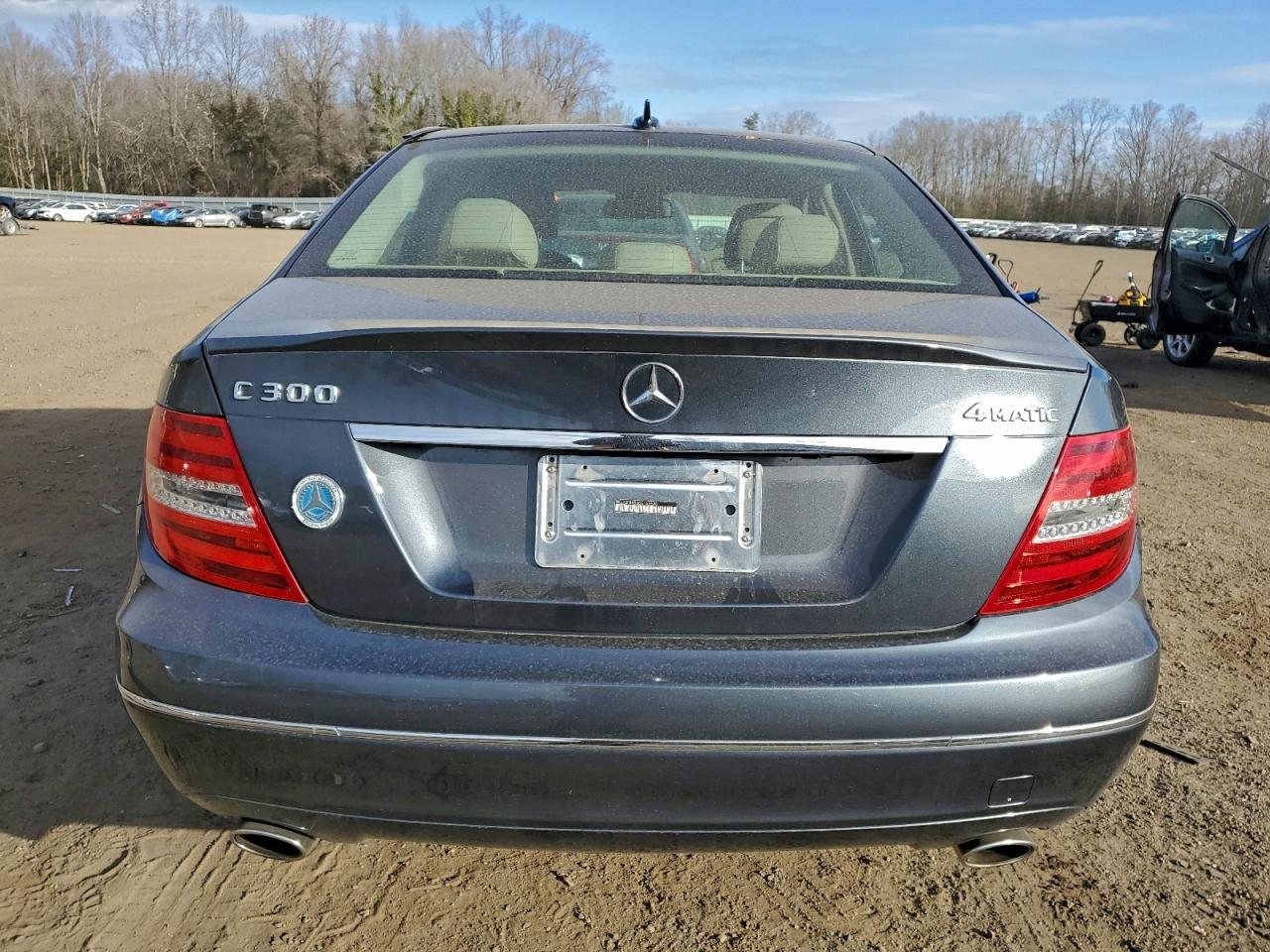 2014 Mercedes-benz C 300 4matic Gray vin: WDDGF8AB3EG165590